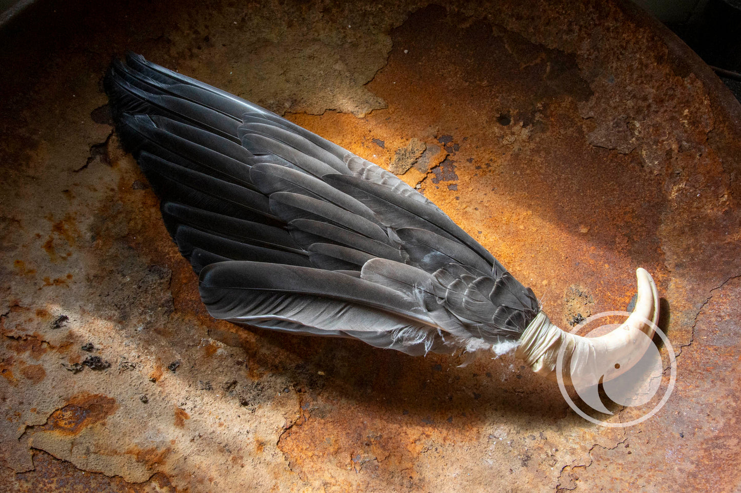 Smudge veer - Ganzen Vleugel met zwijn Handvat